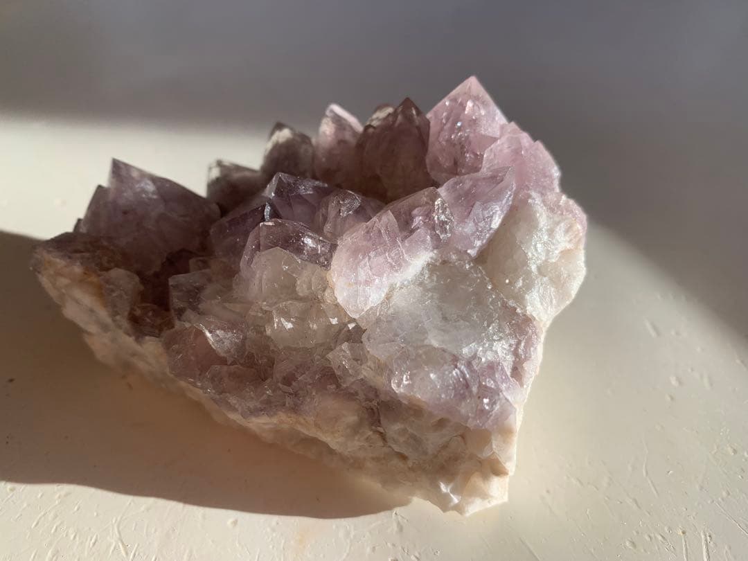 【天然石】高品質 ラベンダーアメジスト 原石　クラスター