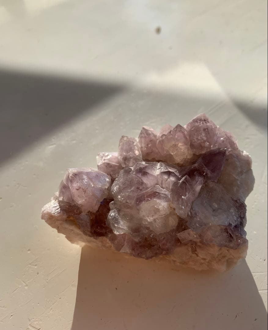 【天然石】高品質 ラベンダーアメジスト 原石　クラスター