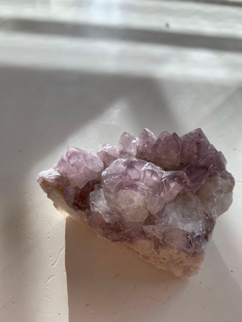 【天然石】高品質 ラベンダーアメジスト 原石　クラスター