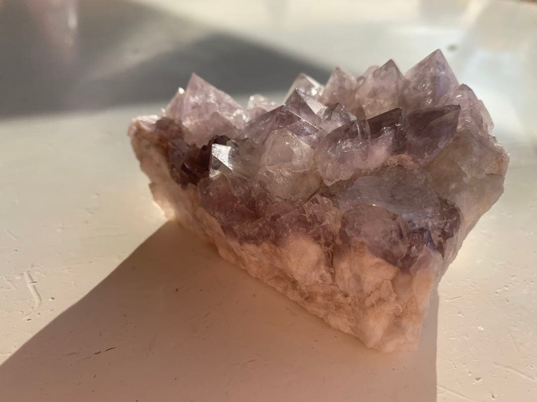 【天然石】高品質 ラベンダーアメジスト 原石　クラスター