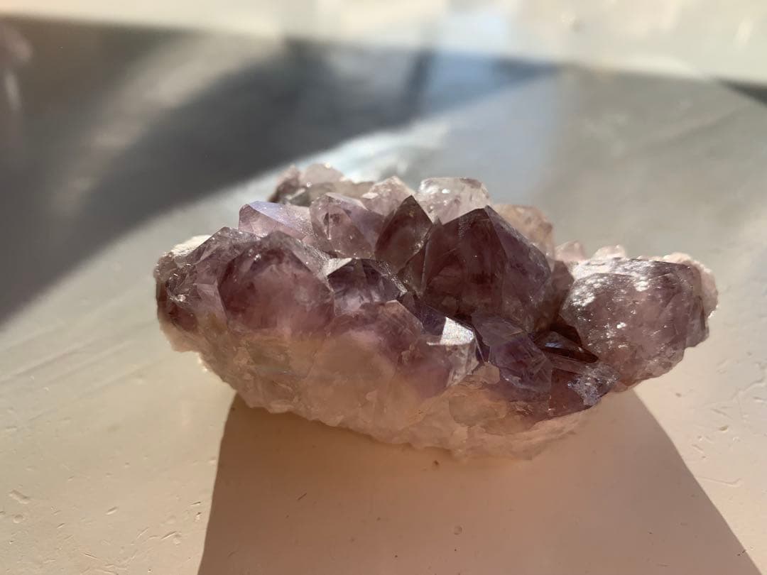 【天然石】高品質 ラベンダーアメジスト 原石　クラスター