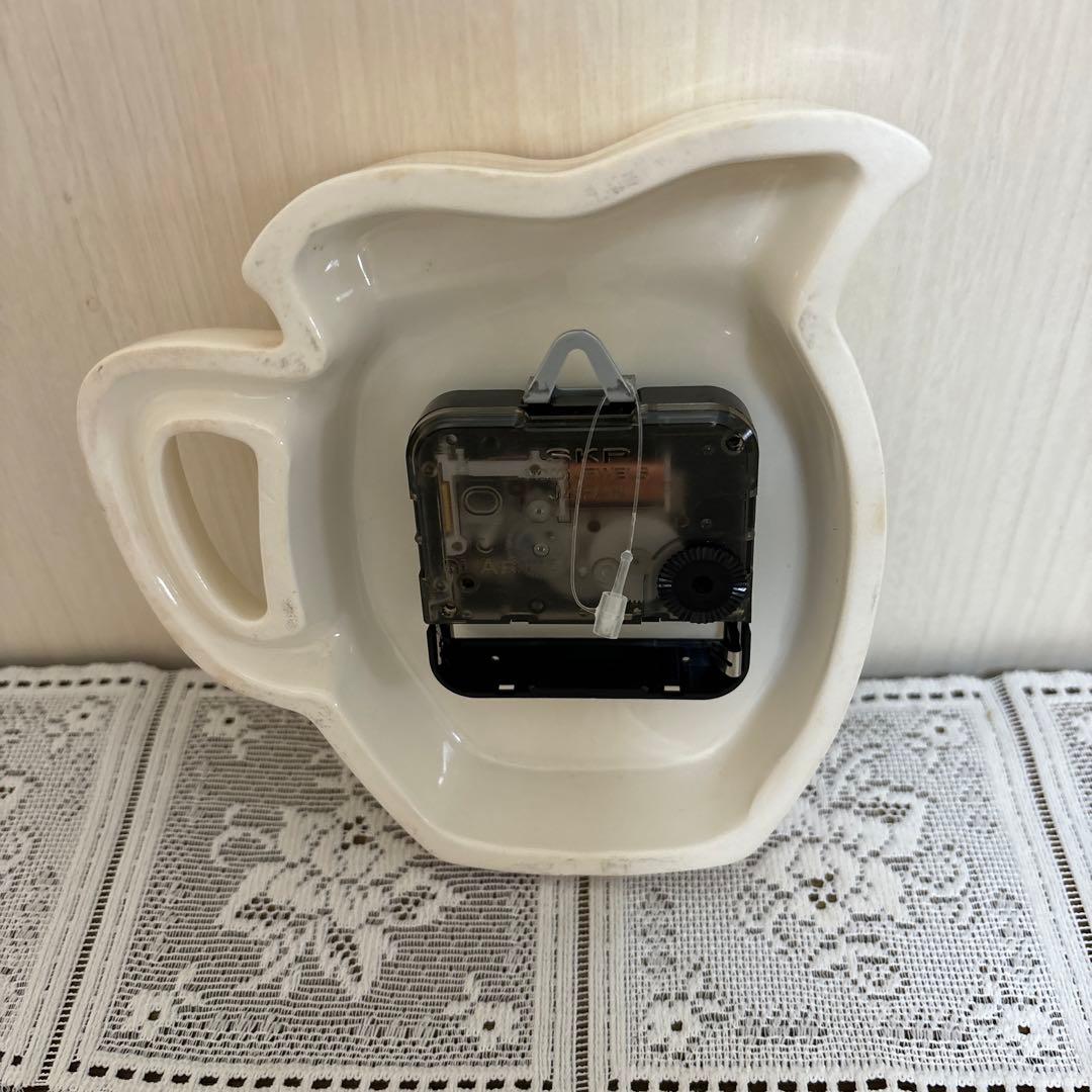 マニーローズ　陶器製ピッチャー型クロック