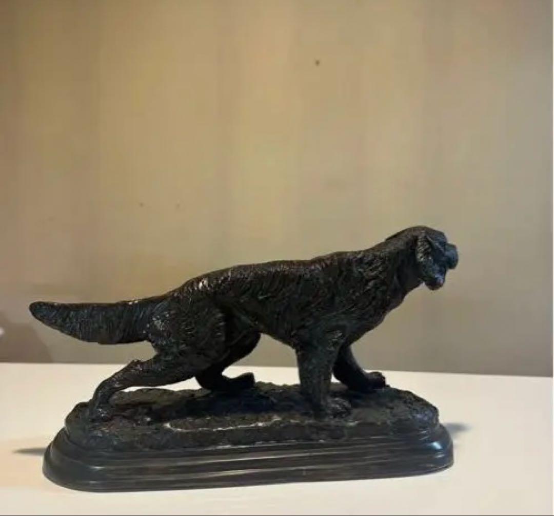 犬のブロンズ像 銅像 ゴールデンレトリバー