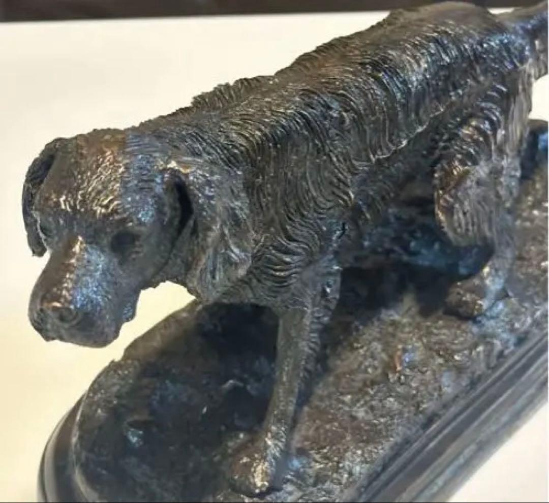 犬のブロンズ像 銅像 ゴールデンレトリバー