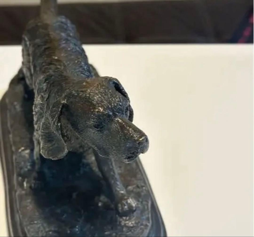 犬のブロンズ像 銅像 ゴールデンレトリバー