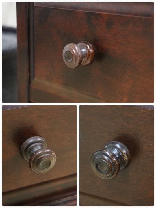 gmcn27 ○ 北海道民芸家具 鏡台 ドレッサー チェスト 樺材 民芸 家具