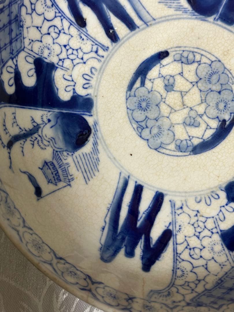 中国　染付　古伊万里　伊万里　ミツ丼