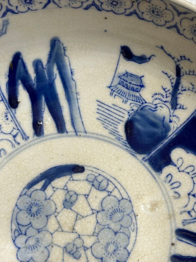 中国　染付　古伊万里　伊万里　ミツ丼