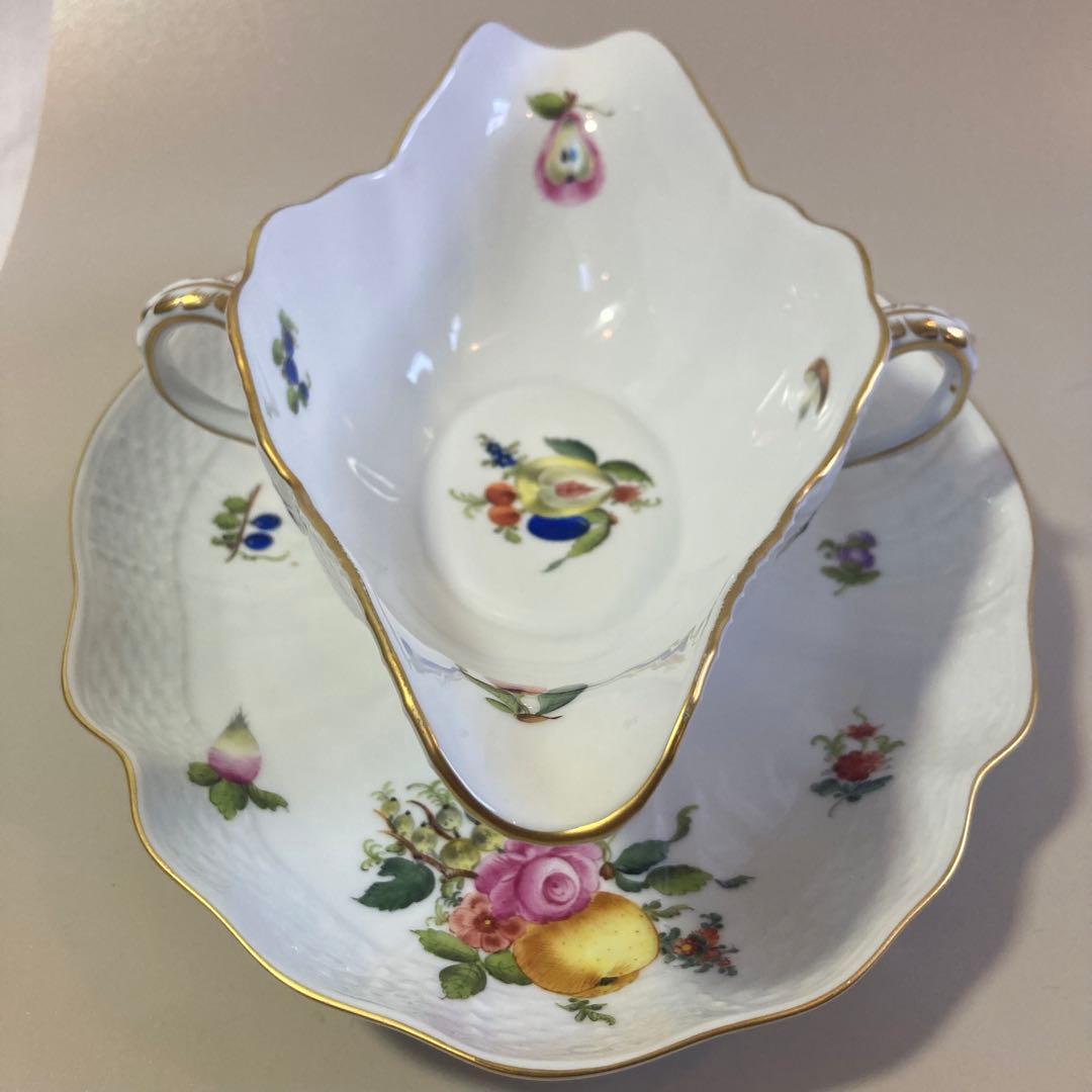 超希少　ヘレンド　フルーツコンポジション　グレービーボート