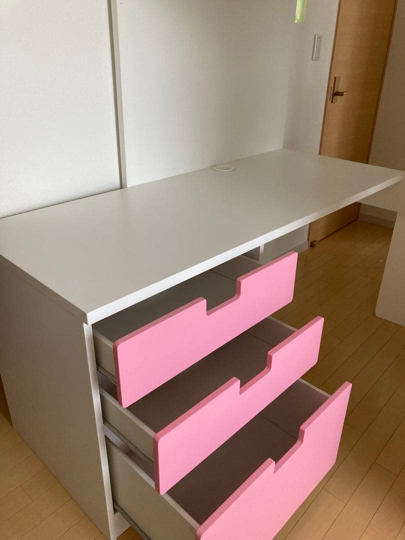 イケア STUVA ロフトベッド ピンク - メルカリ