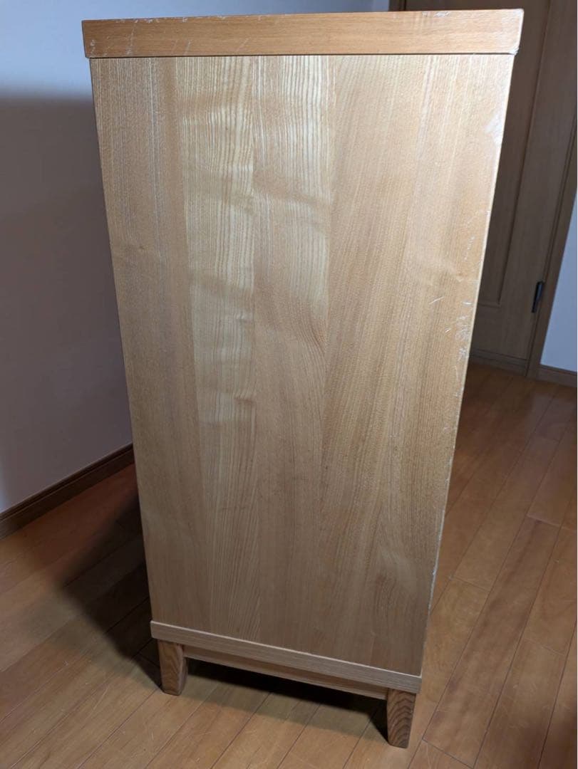 ■送料込■無印良品 MUJI オープンシェルフ 2×3 タモ 収納スタッキング棚