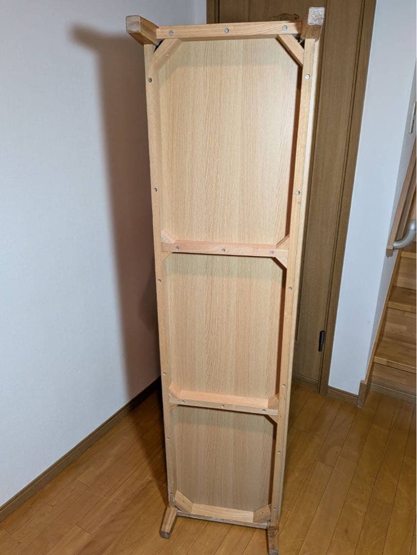 ■送料込■無印良品 MUJI オープンシェルフ 2×3 タモ 収納スタッキング棚