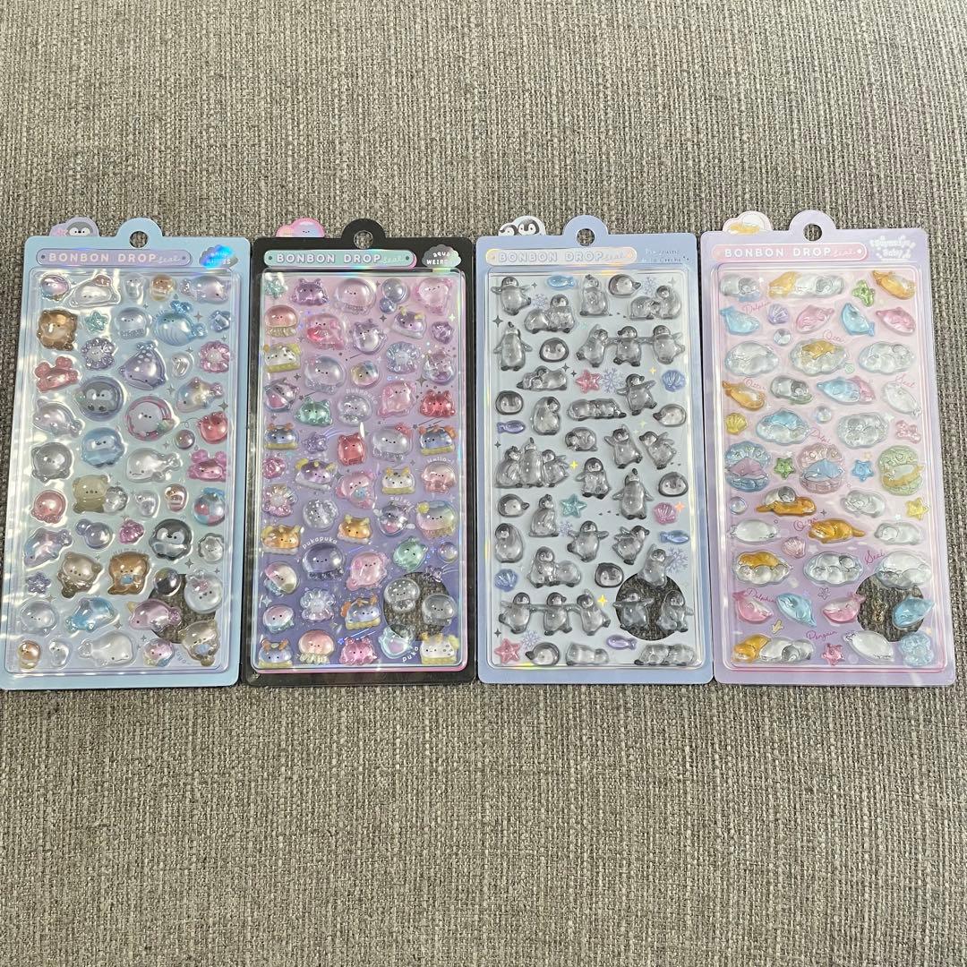 正規品】水族館限定ボンボンドロップシール4枚セット - メルカリ