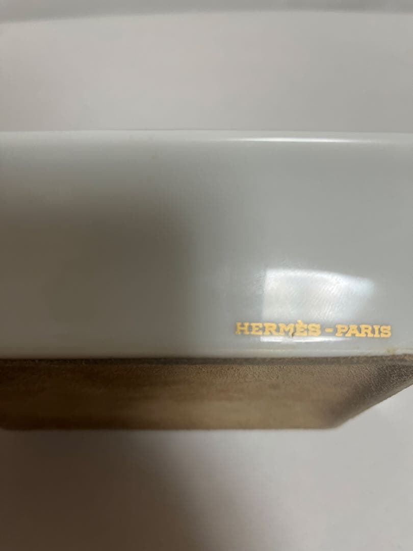 HERMES 陶器製 灰皿 馬具デザイン　帽子