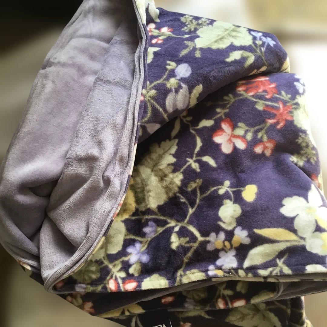 V&A あったかカバー 花柄　ロマンス小杉　ダブルサイズ