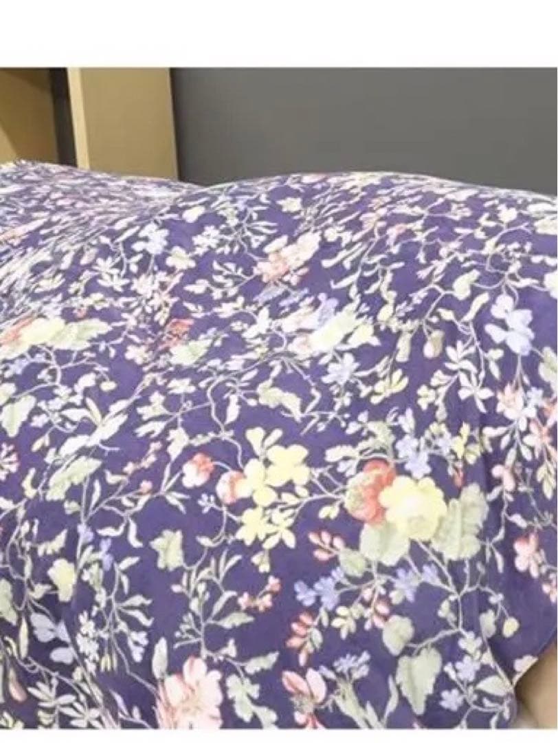 V&A あったかカバー 花柄　ロマンス小杉　ダブルサイズ