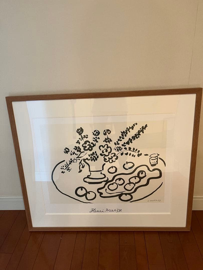 Henri Matisse 花瓶と果物 リトグラフ　額縁入り