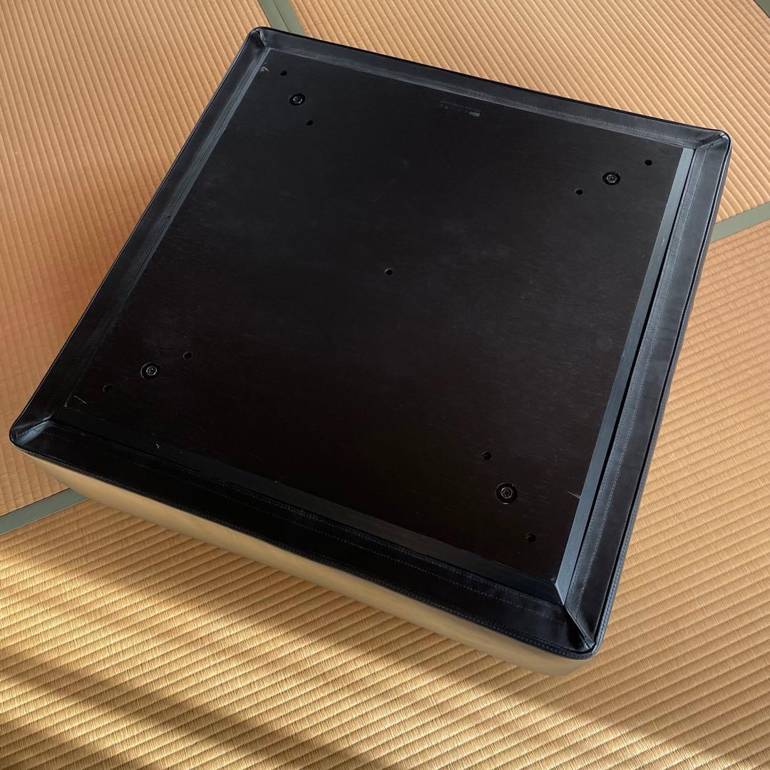 マスターウォール コンポジット オットマン　スクエア076 レザー ブラック