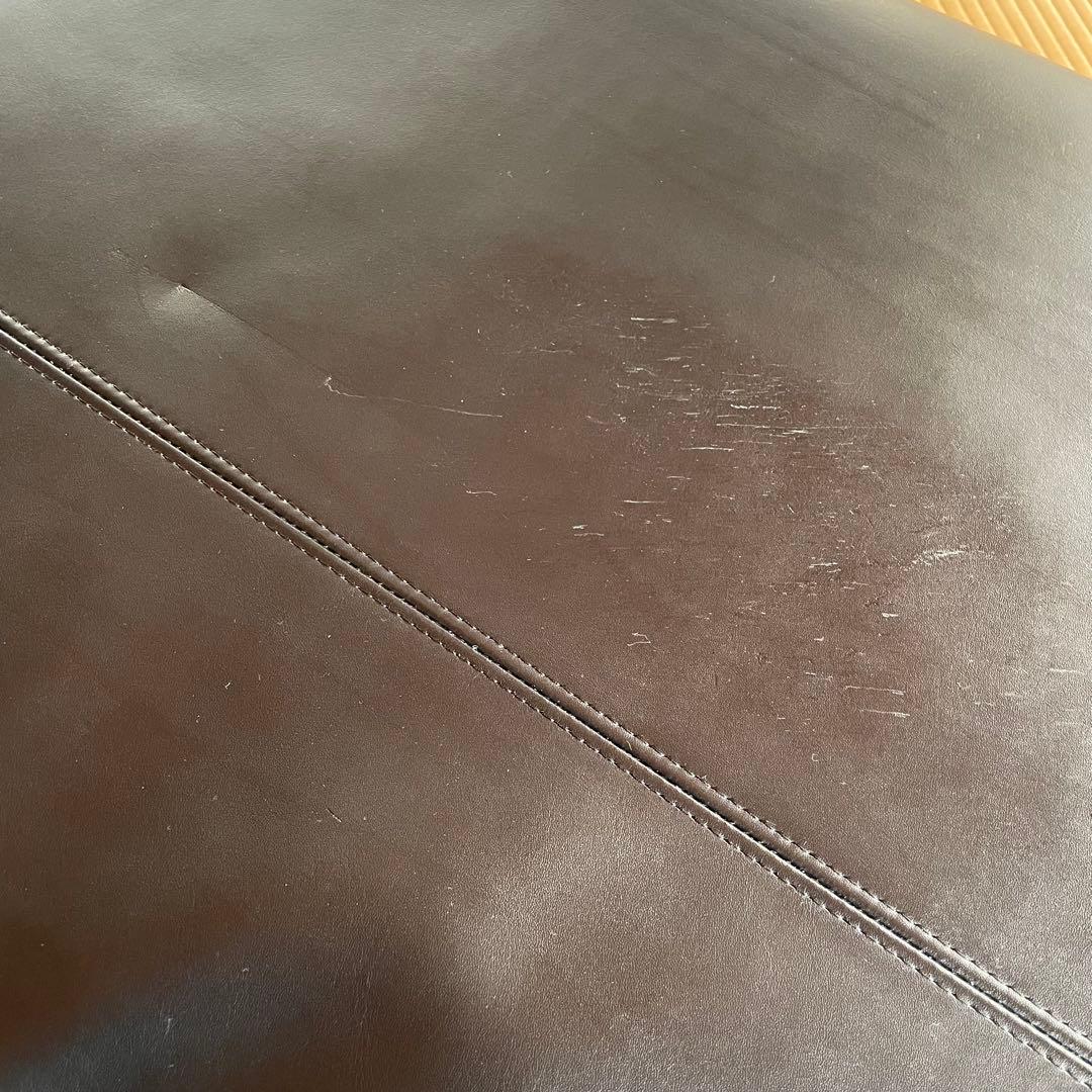 マスターウォール コンポジット オットマン　スクエア076 レザー ブラック