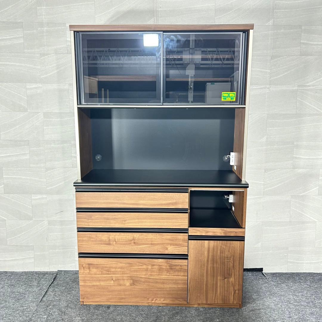 古賀家具 食器棚 幅120cm サンタナ 完成品 家具 収納d5122