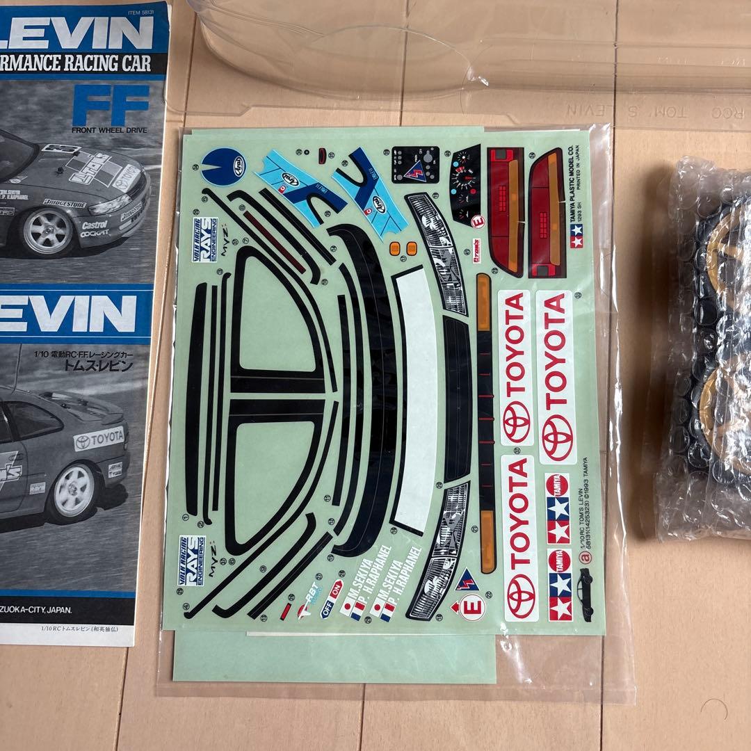 タミヤ ラジコン トムスレビン スペアボディ ホイールセット ビンテージ