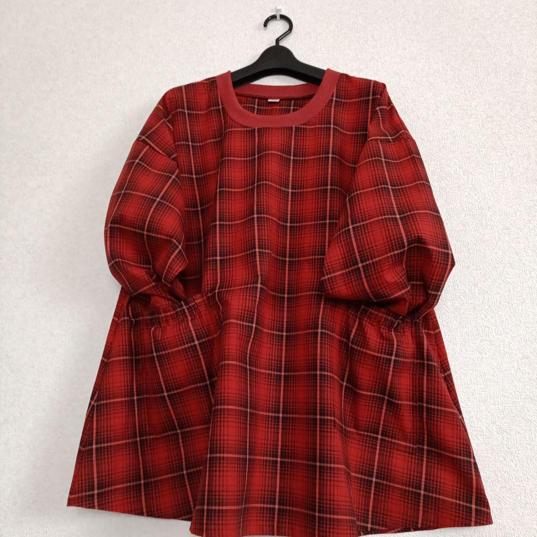 ハンドメイドおしゃれ大人可愛いチュニック割烹着