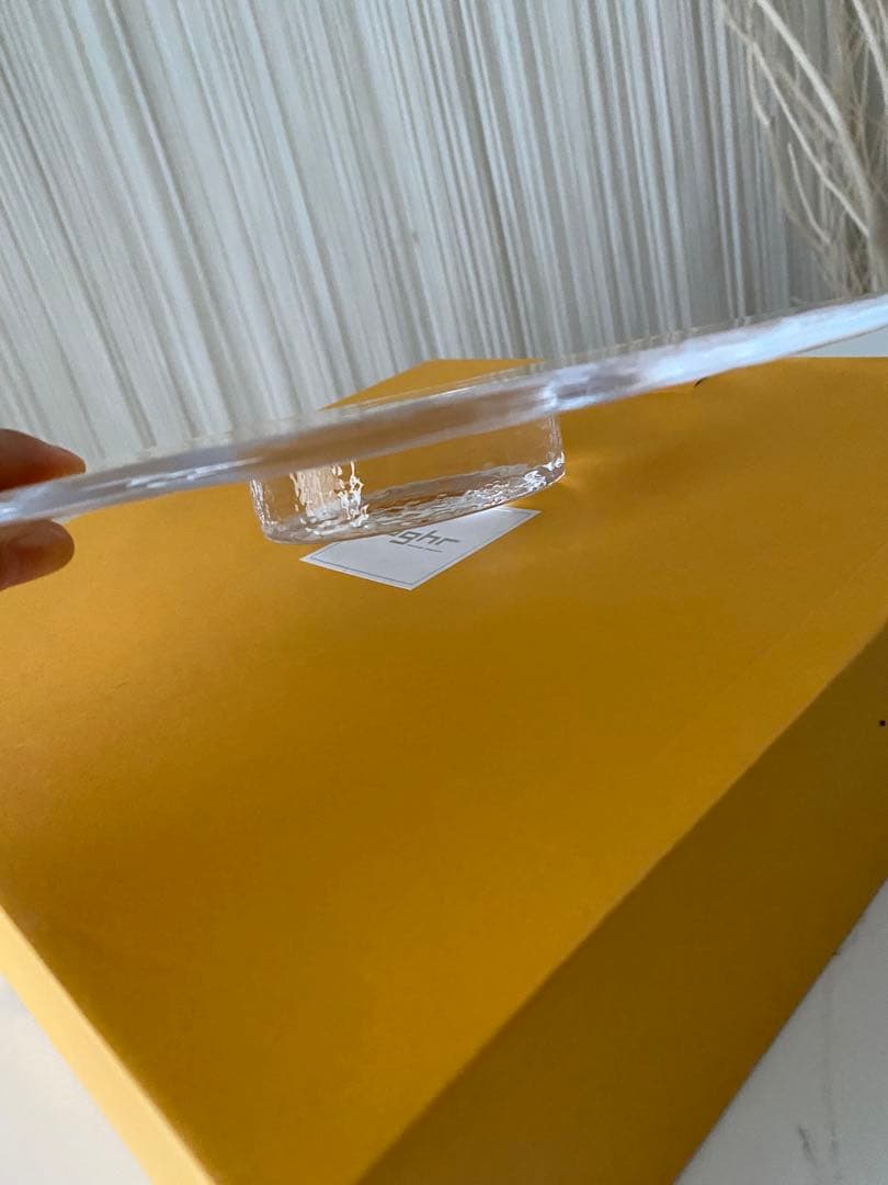 ✨はは✨sghr 菅原工芸硝子　30㎝クリアガラス ラウンドプレート