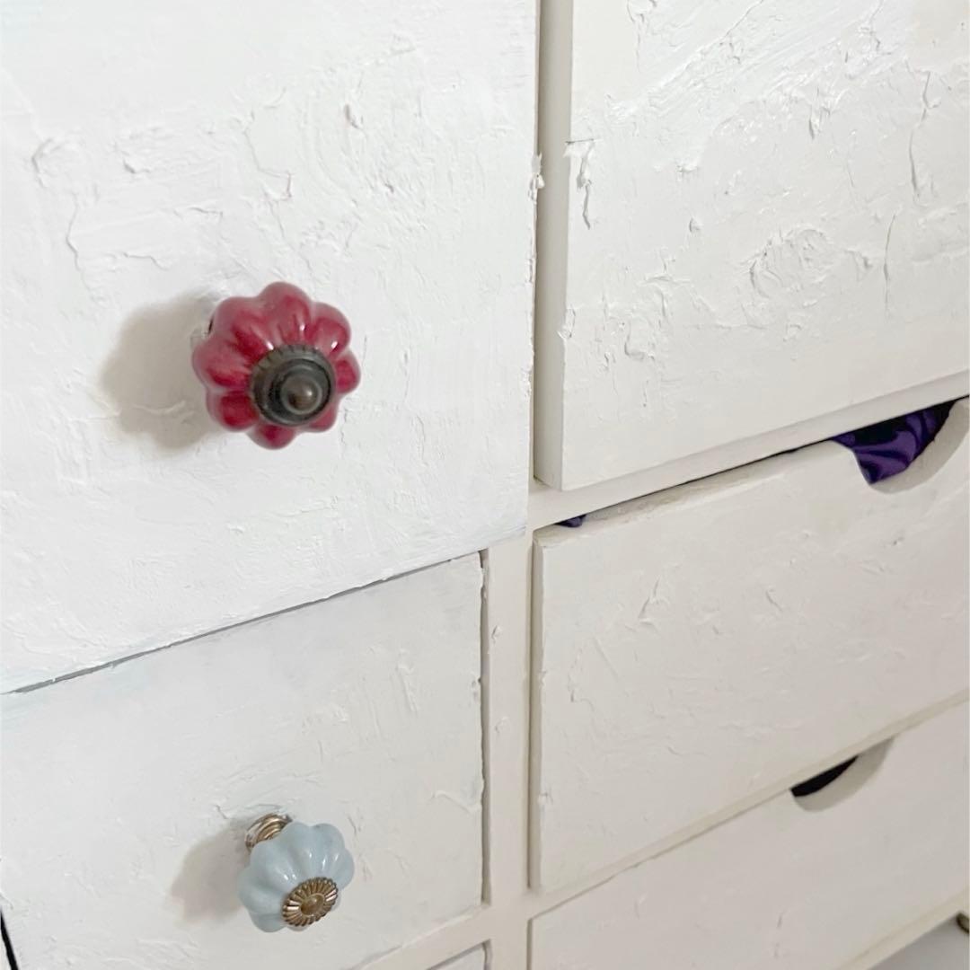 最終値下　ヴィンテージ　収納チェスト 引き出し　ウッド　店舗什器　ホワイト