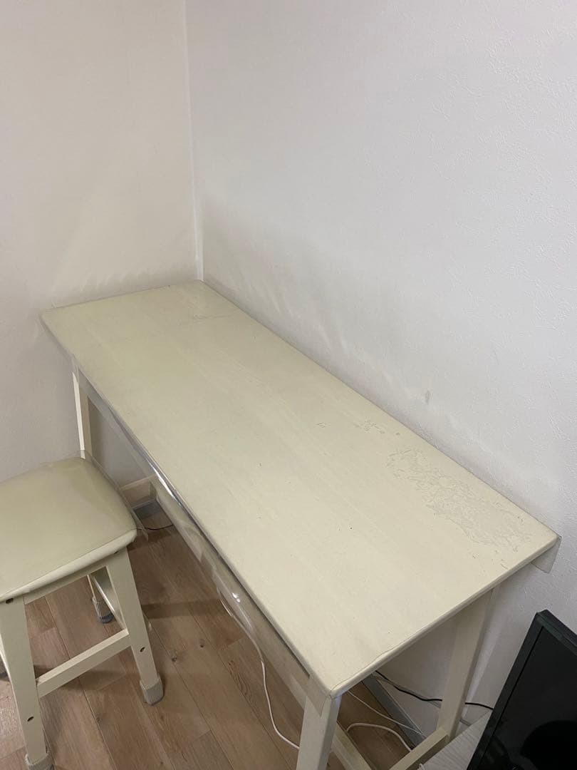 作業用デスク　机　白色