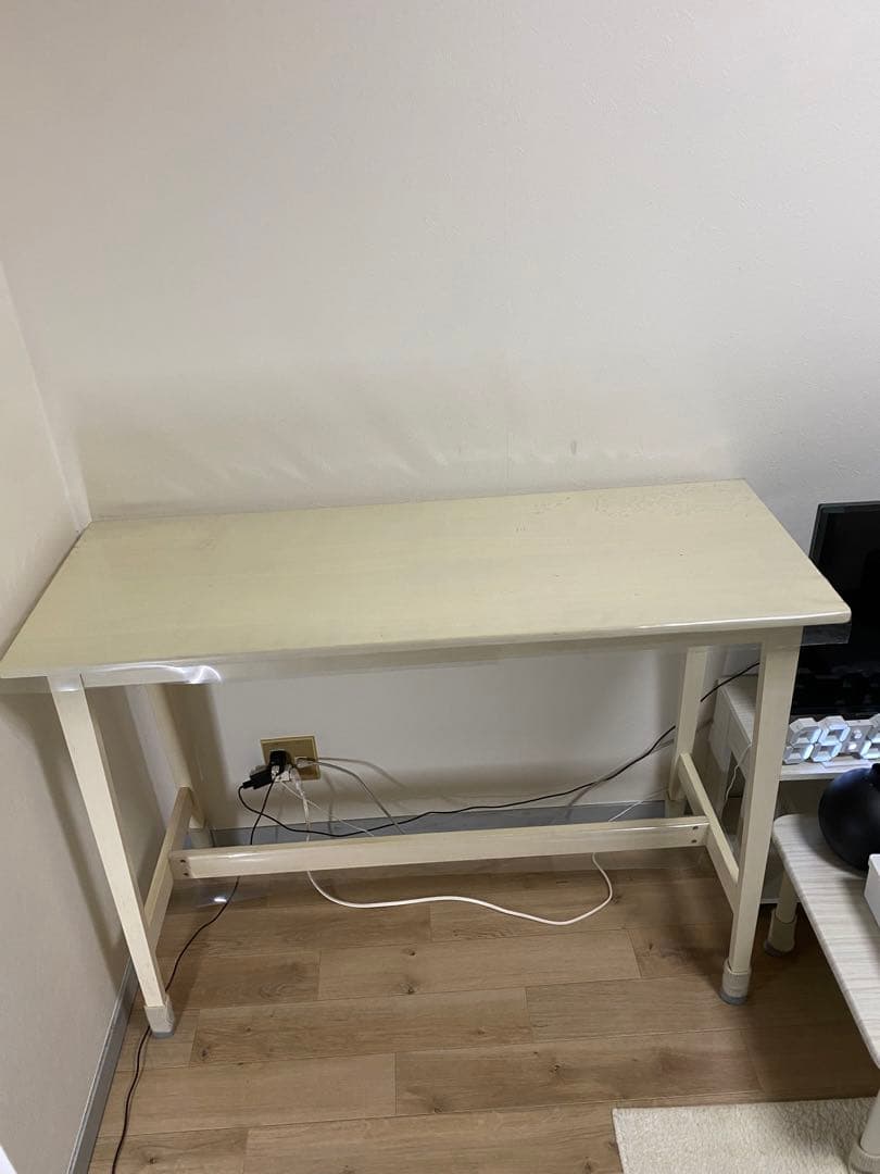 作業用デスク　机　白色