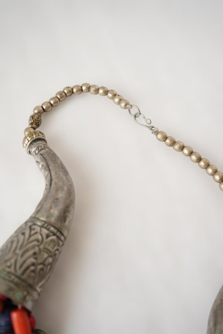 カラフルビーズ×真鍮エスニックネックレス [並行輸入品]