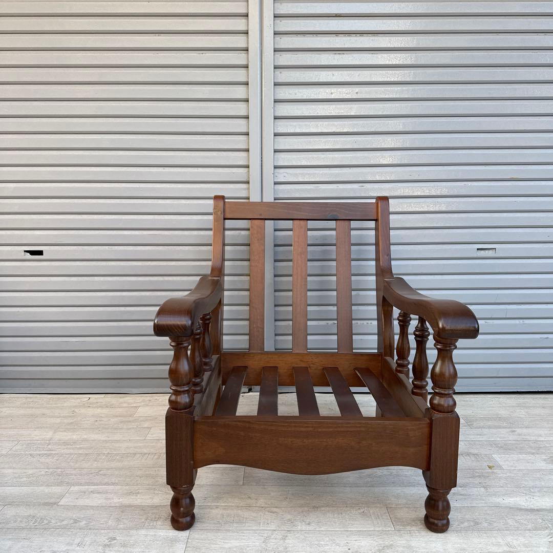 未使用品　スペイン DANVES シングルソファ　ソファ　1人掛け　カントリー