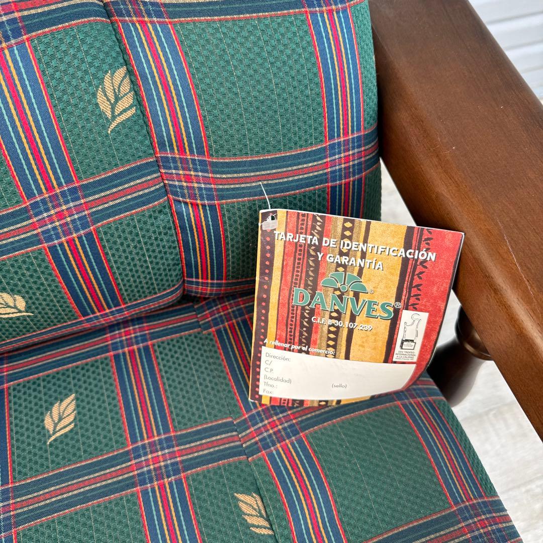 未使用品　スペイン DANVES シングルソファ　ソファ　1人掛け　カントリー