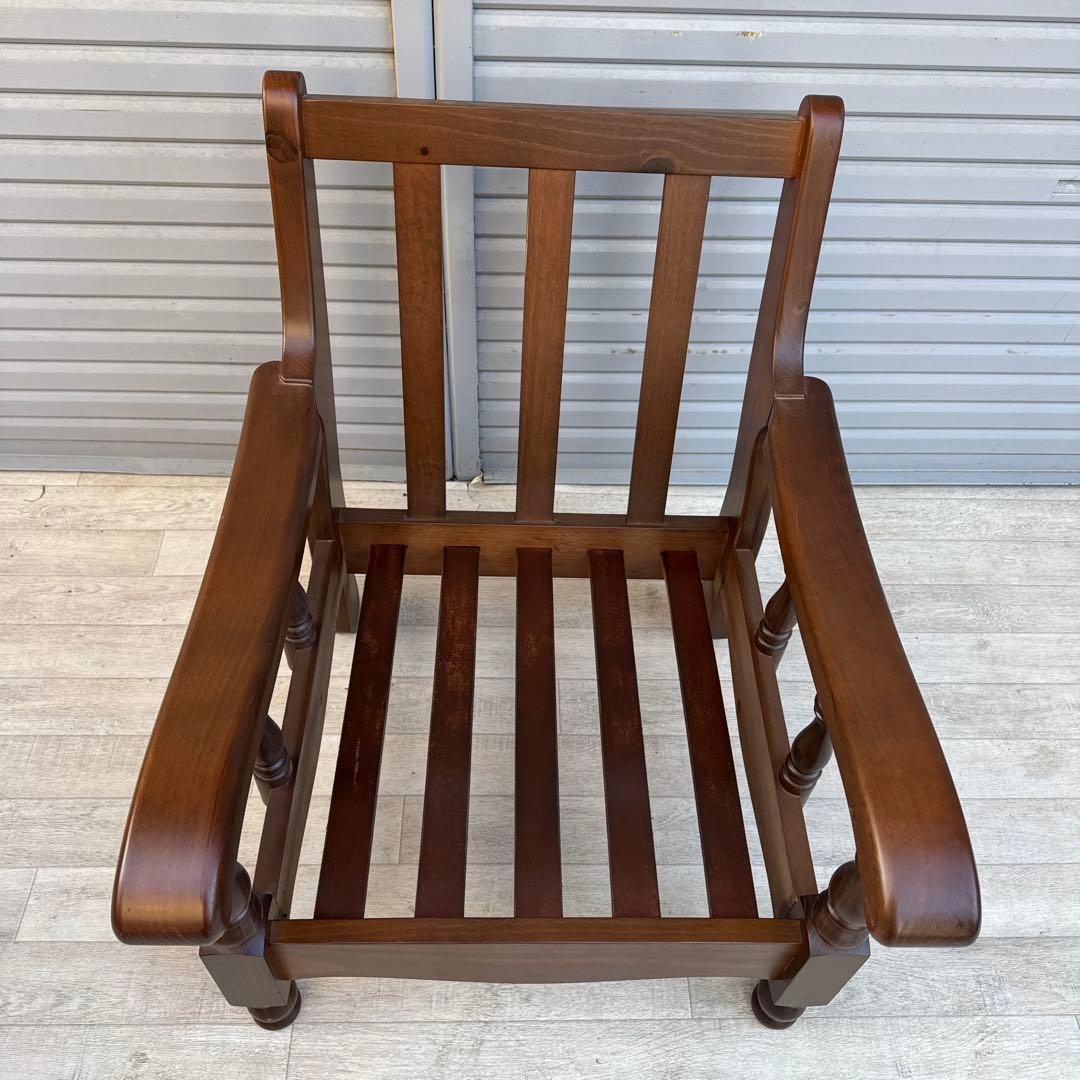 未使用品　スペイン DANVES シングルソファ　ソファ　1人掛け　カントリー