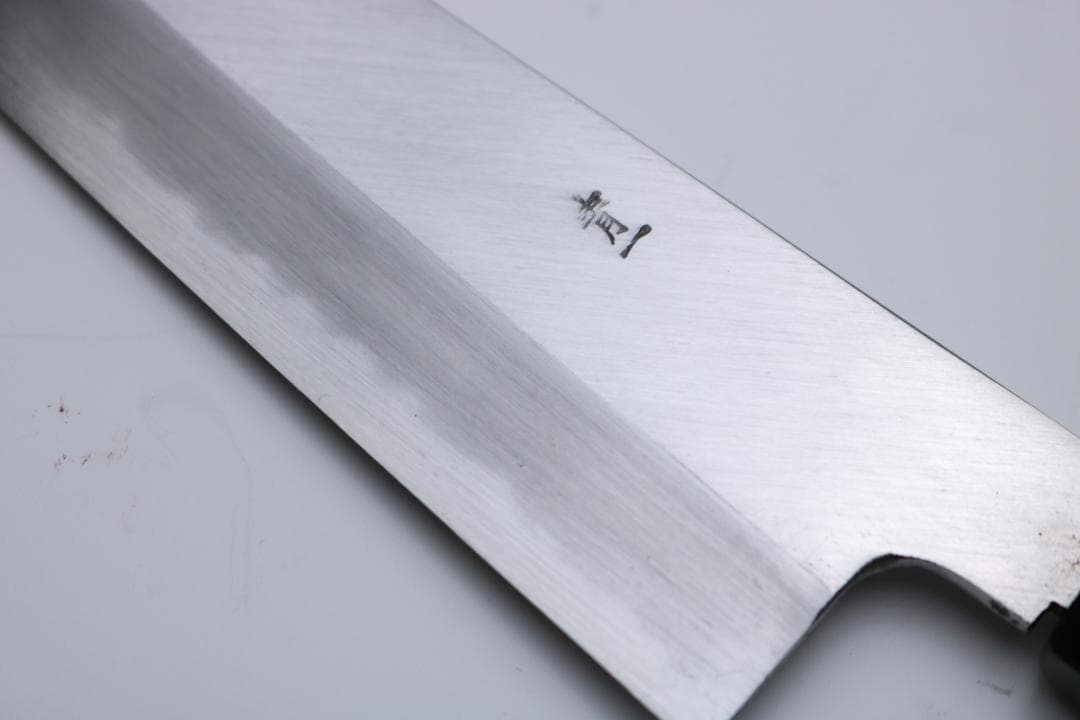 田中義一作 牛刀 和包丁 青一鋼 黒檀八角水牛 7寸 箱無し - メルカリ