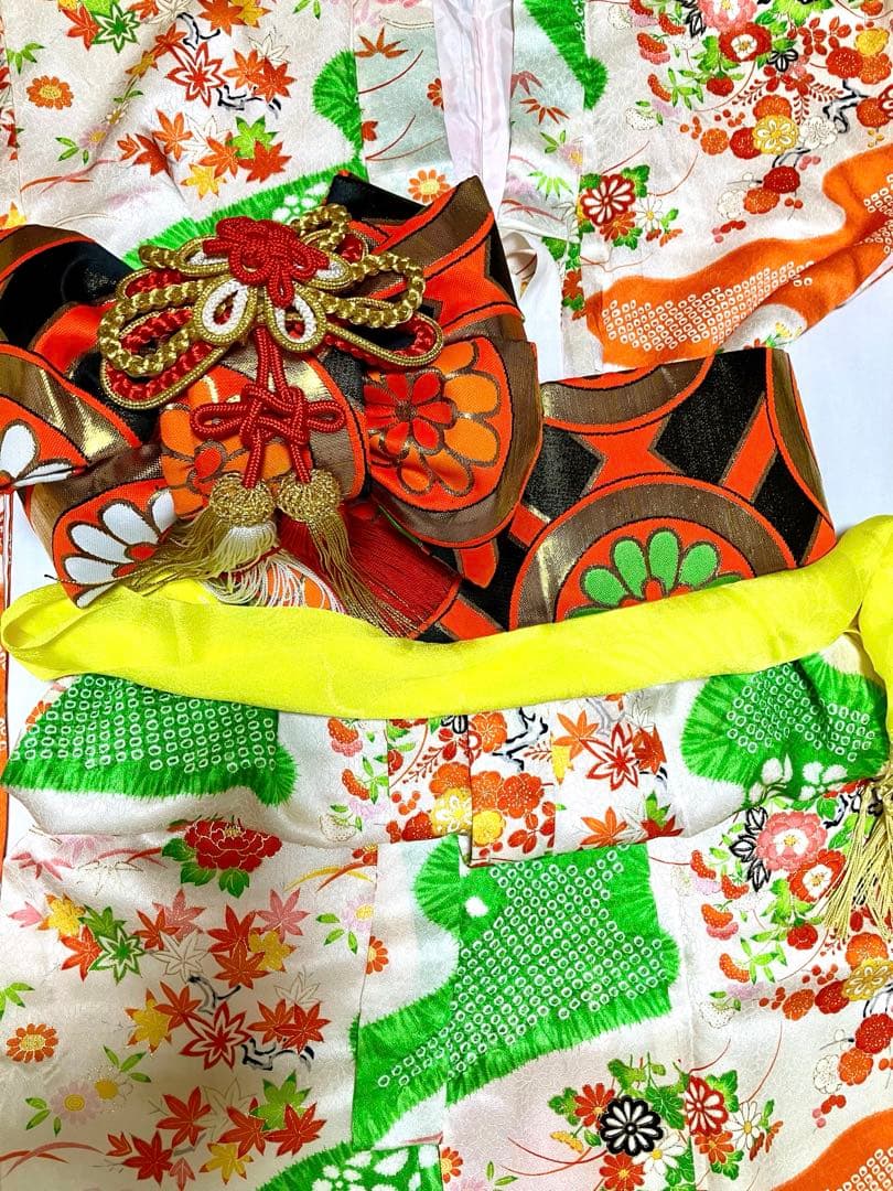 七五三　7歳女の子　正絹着物