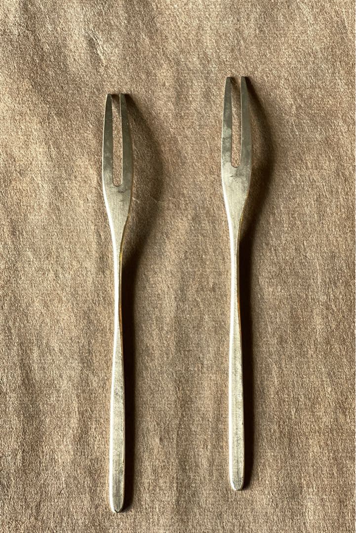 人気作家　坂野友紀　デザートフォーク　洋白　2本セット