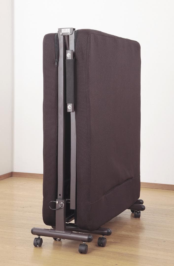 折りたたみ式 ソファベッド (組立不要) (ブラウン ネイビー から選べる)