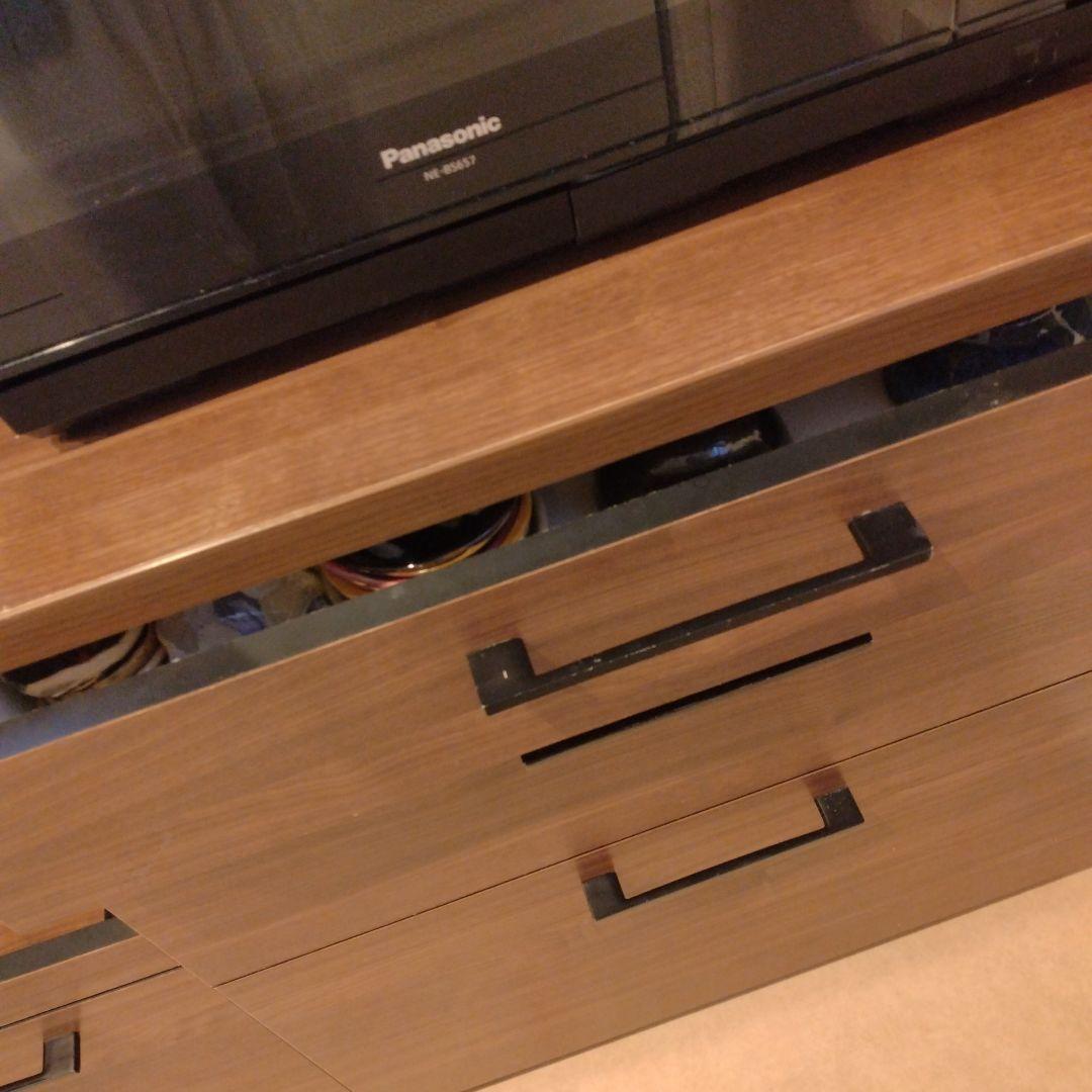 カップボード　食器棚　ナフコ　木目調　ウォルナット