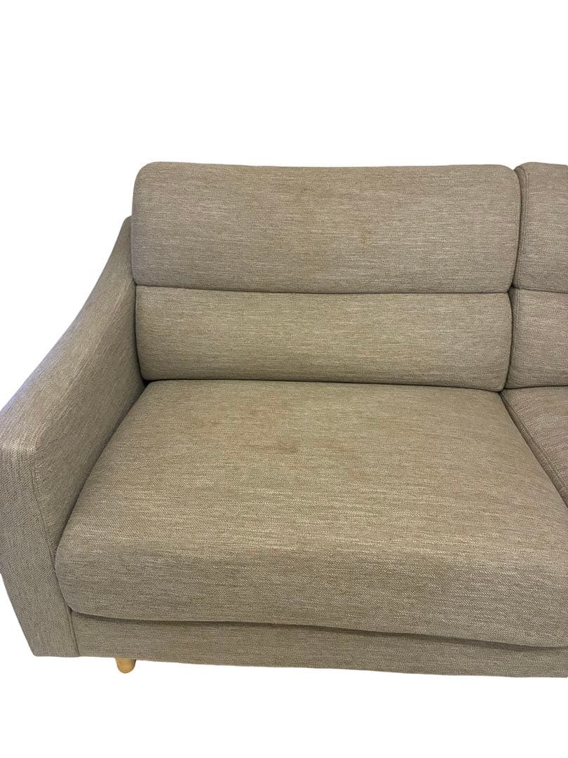 ニトリ グレー ファブリックソファ 3人掛け