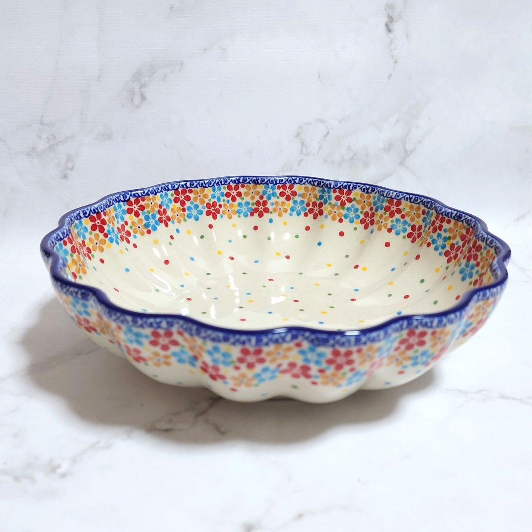 新品 ポーリッシュポタリー フリルオーブンディッシュ 大