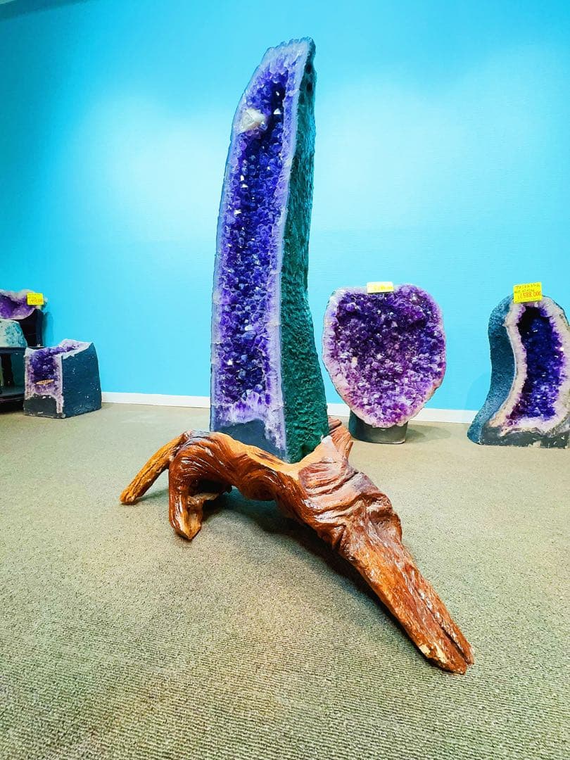 アメジストドーム　大型　超強パワー　浄化用　専用台座あり！