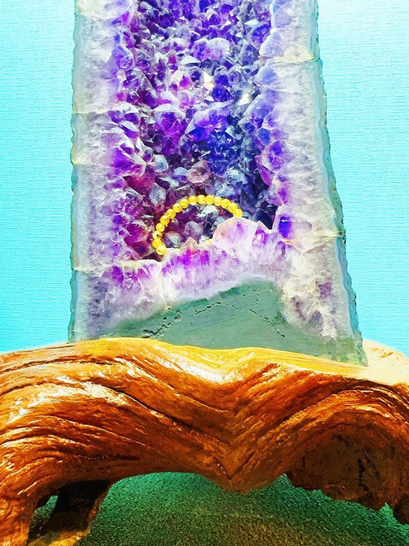 アメジストドーム　大型　超強パワー　浄化用　専用台座あり！