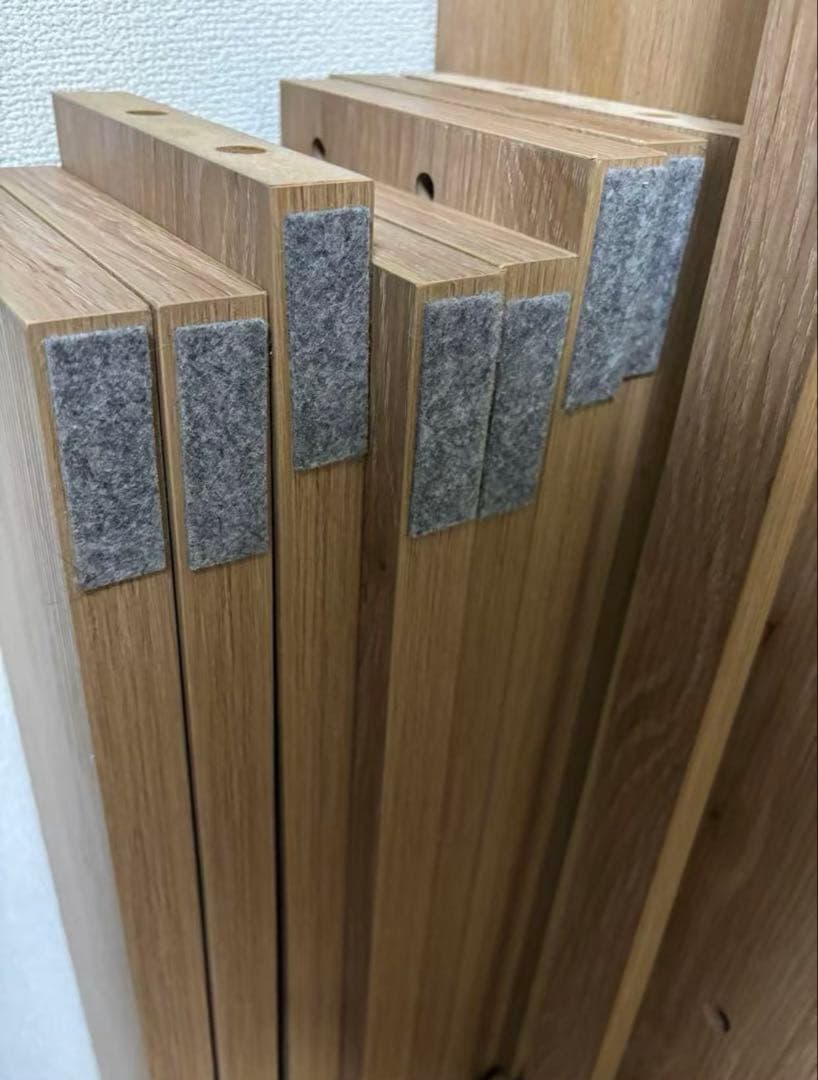 LOWYA ベッドフレーム ロータイプ クイーン シャビーナチュラル