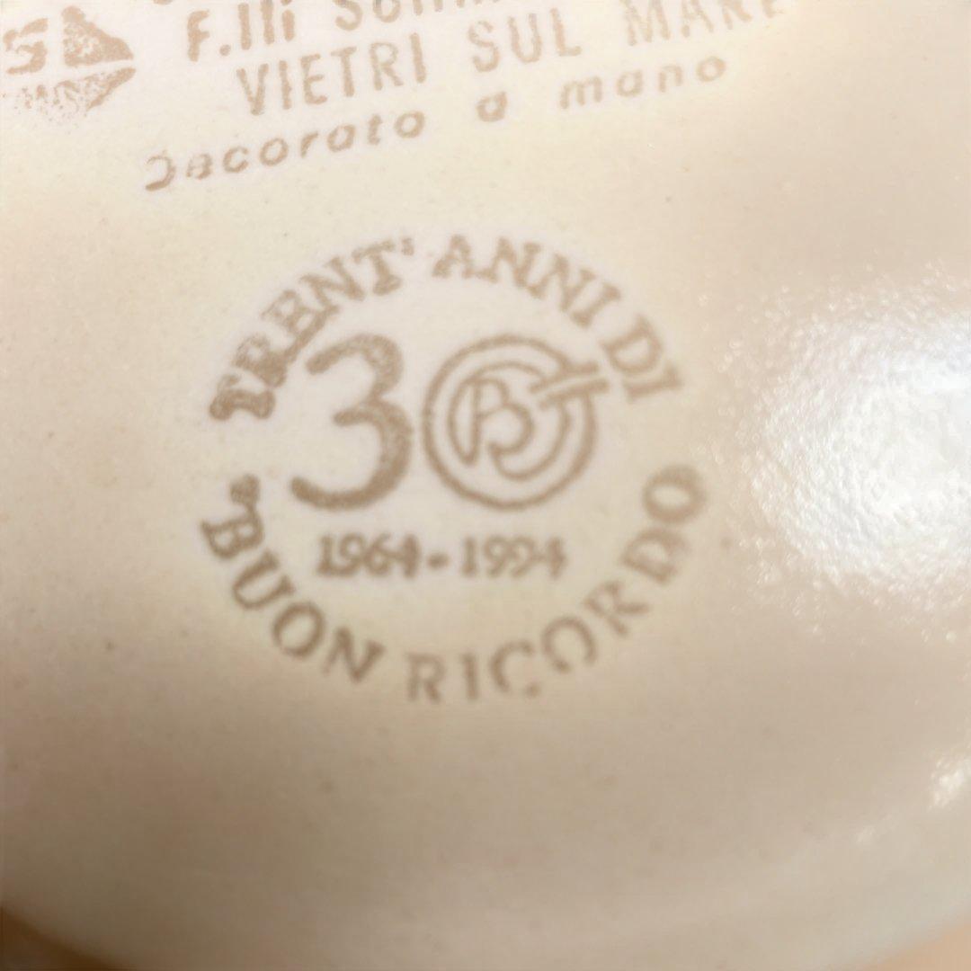 ブオンリコルド30周年 イタリア手書き皿 1994年製 - メルカリ