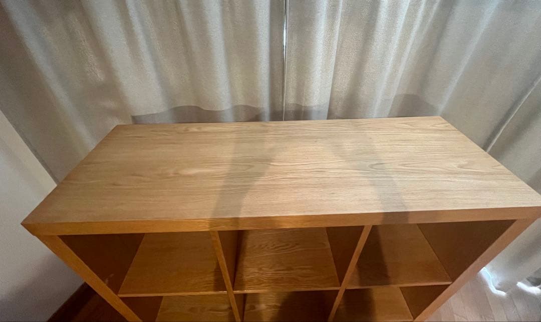 木製ラック 9マス キャスター付き