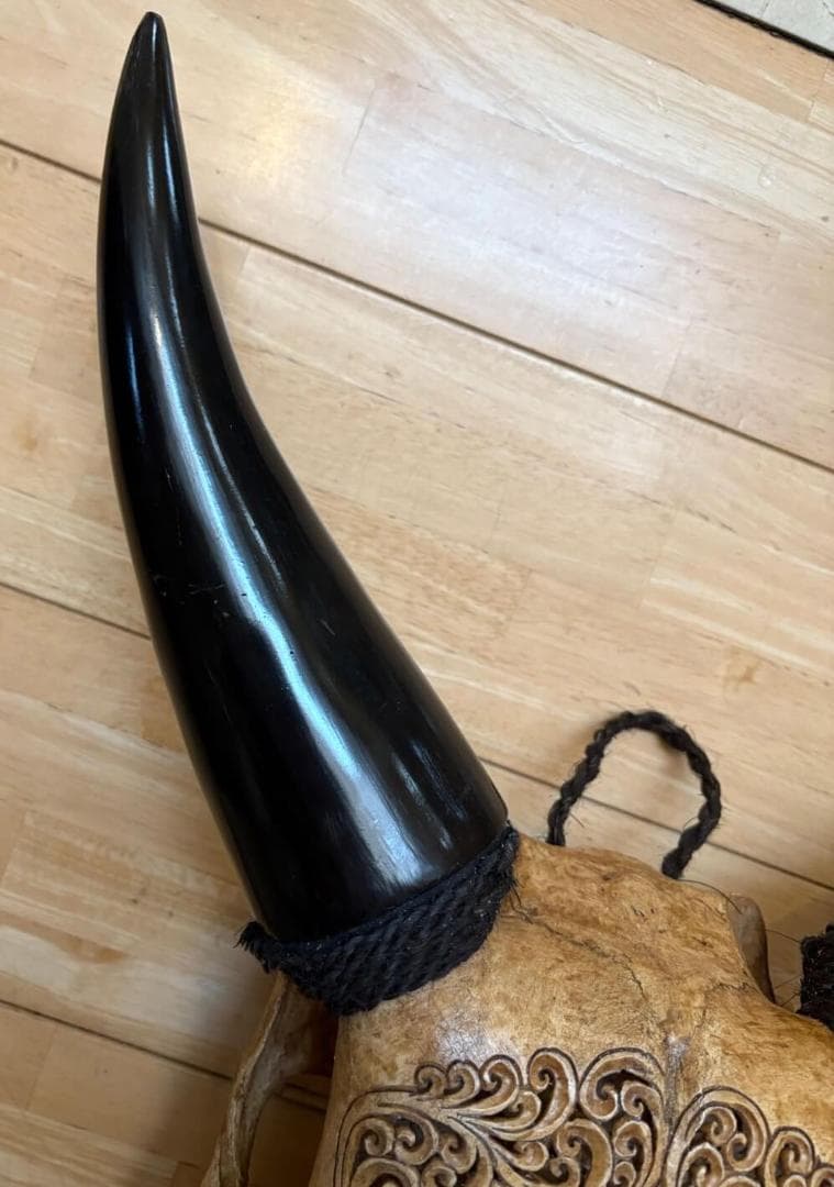 彫刻 牛の頭部 アートインテリア