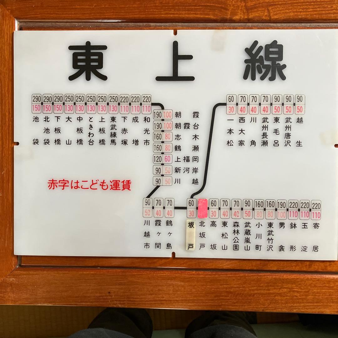 東武東上線 券売機運賃表 - メルカリ