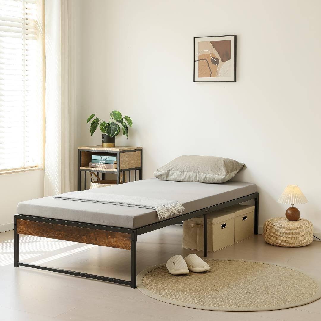 ベッド シングル ベッドフレーム パイプベッド 1人暮らし 単身赴任 子供部屋