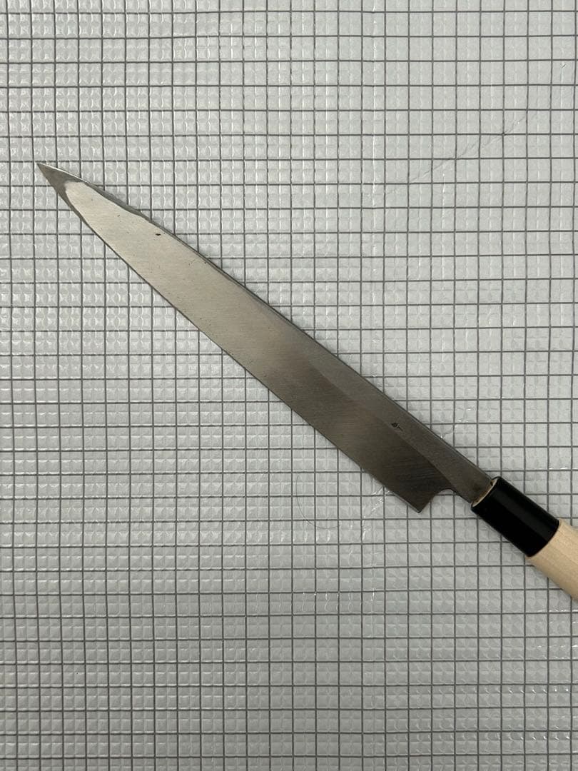 柳刃 包丁 柳刃包丁 刺身包丁215mm 安来鋼青紙２号 朴シノギ柄